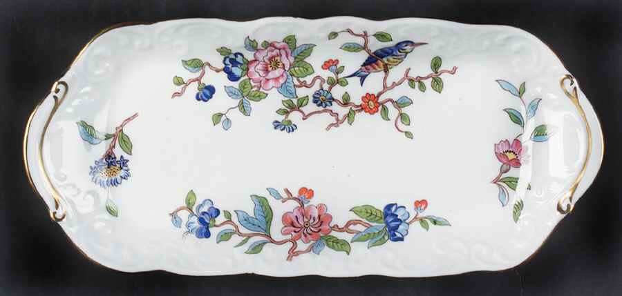 Pembroke (Gold Trim) Oblong Tray by John  Aynsley & Sons-1