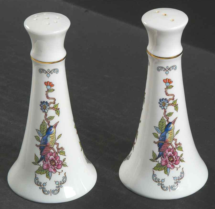 Pembroke (Gold Trim) Salt & Pepper Set by John  Aynsley & Sons-1