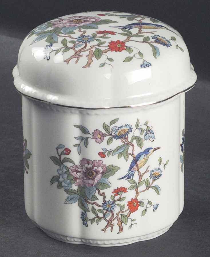 Pembroke (Gold Trim) Candy Jar & Lid by John  Aynsley & Sons-1