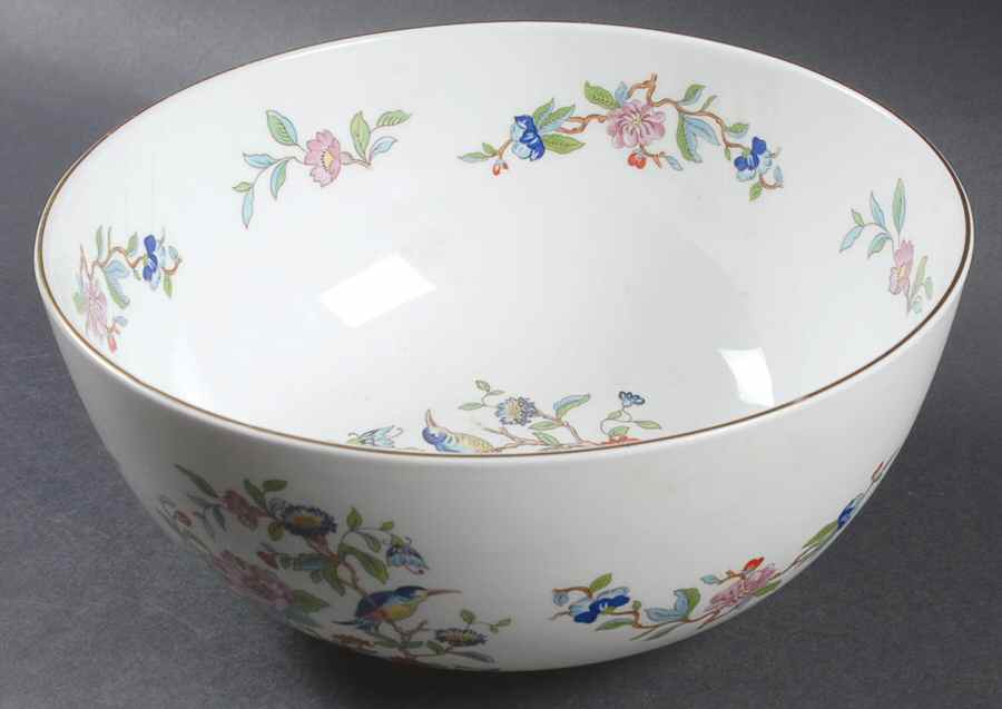 Pembroke (Gold Trim) 8" Round Bowl by John  Aynsley & Sons-1