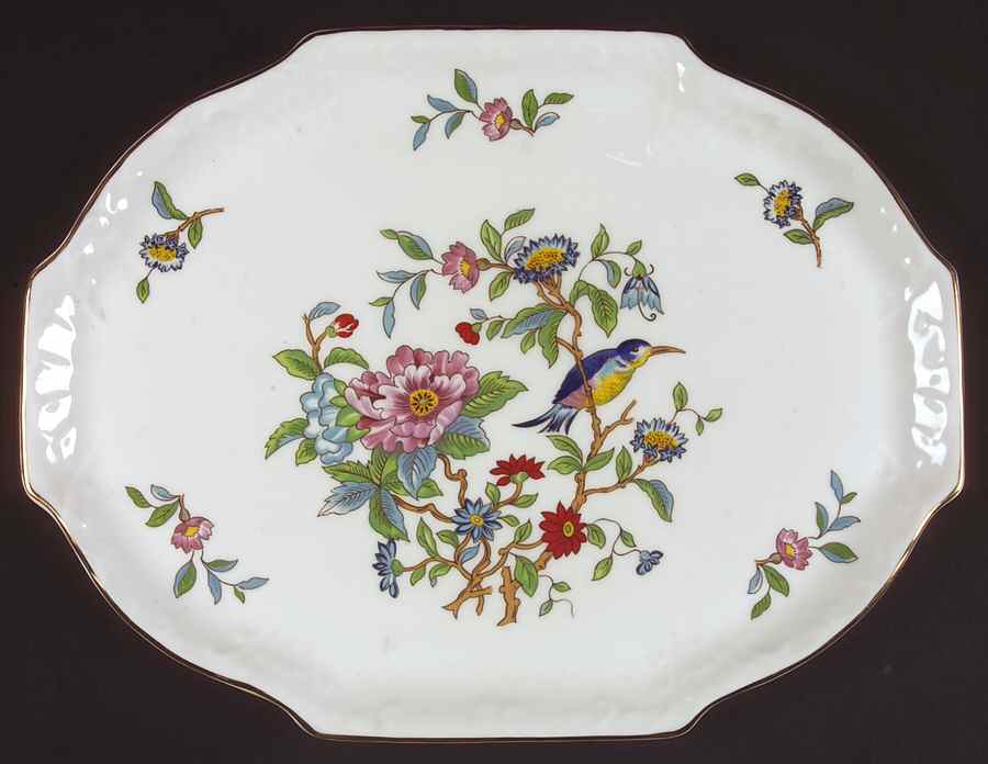 Pembroke (Gold Trim) Dresser Tray by John  Aynsley & Sons-1