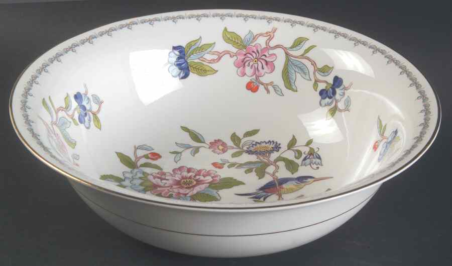 Pembroke (Gold Trim) 9" Round Vegetable Bowl by John  Aynsley & Sons-1