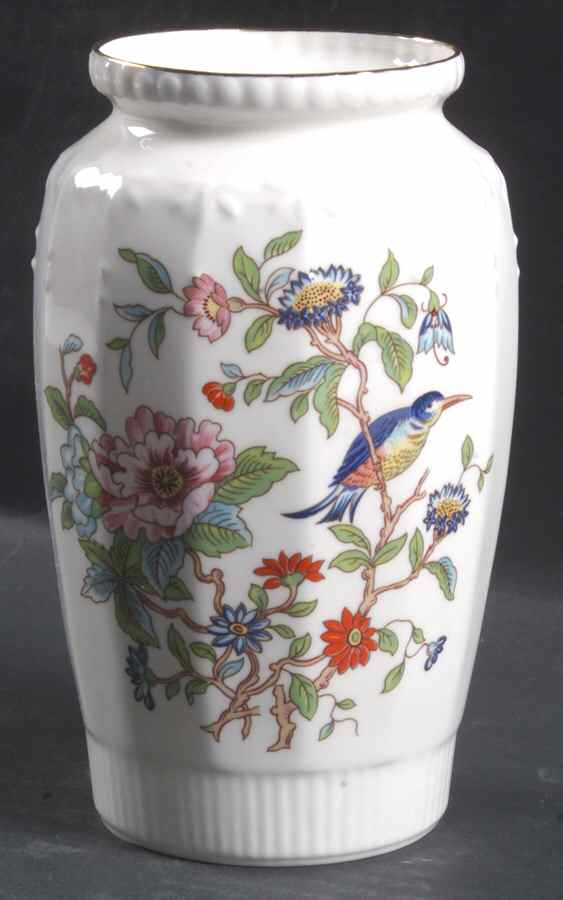 Pembroke (Gold Trim) 6" Georgian Vase by John  Aynsley & Sons-1