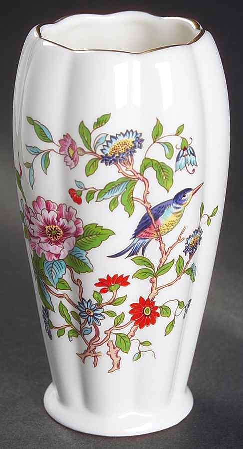 Pembroke (Gold Trim) 4" Deco Vase by John  Aynsley & Sons-1