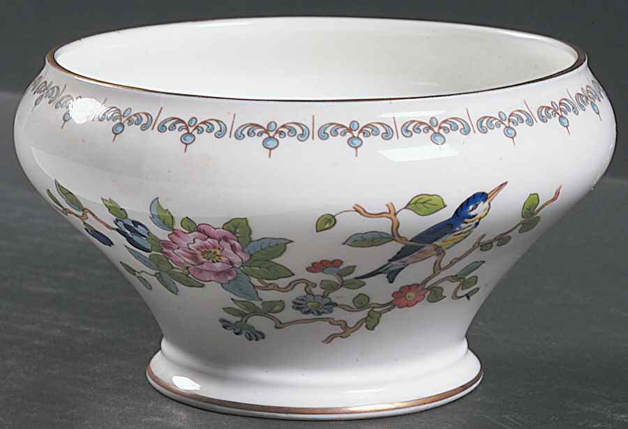 Pembroke (Gold Trim) Open Sugar Bowl by John  Aynsley & Sons-1
