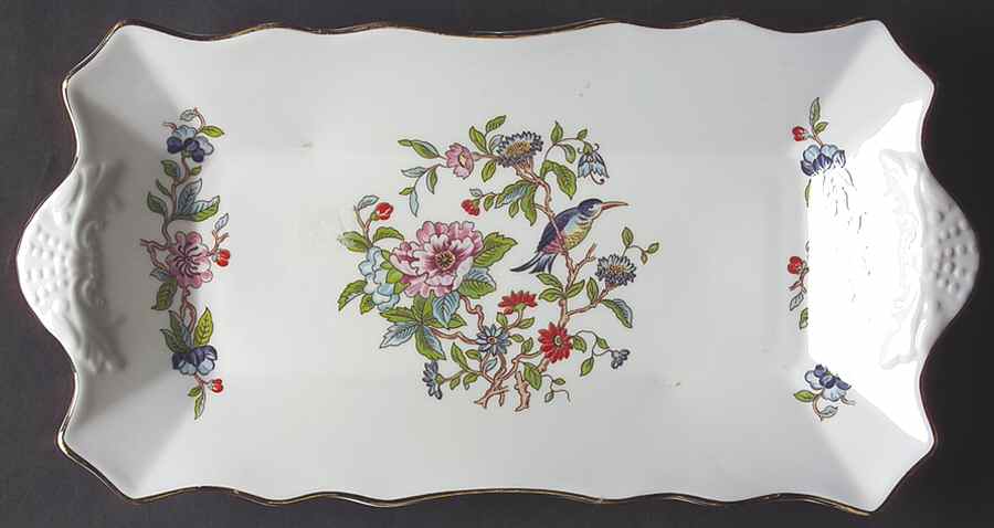 Pembroke (Gold Trim) Large Sandwich Tray by John  Aynsley & Sons-1