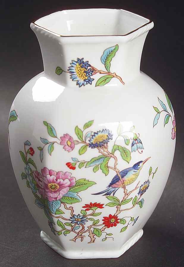 Pembroke (Gold Trim) 5" Chelford Vase by John  Aynsley & Sons-1