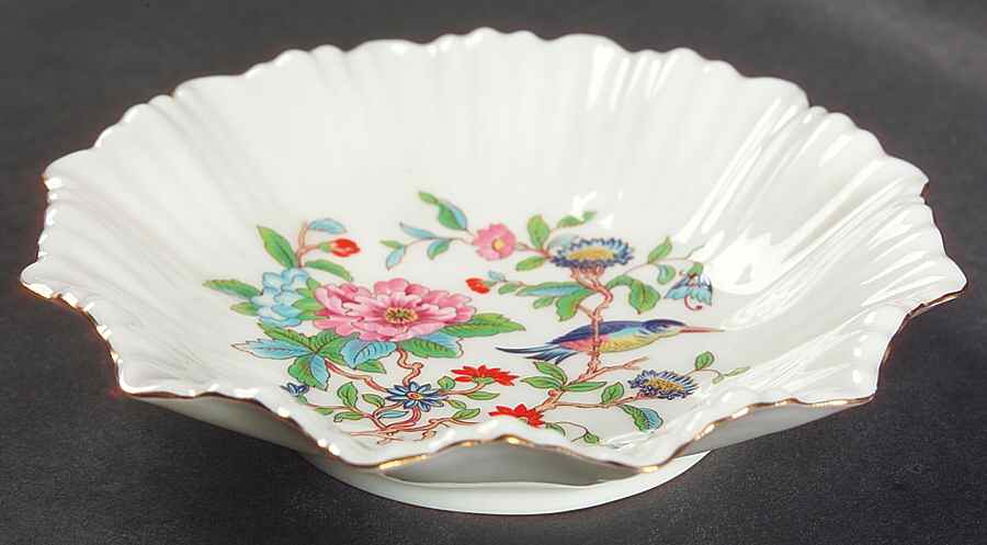 Pembroke (Gold Trim) Sweet Meat Dish by John  Aynsley & Sons-1