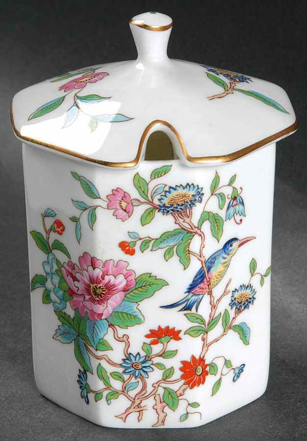 Pembroke (Gold Trim) Jam/Jelly & Lid by John  Aynsley & Sons-1