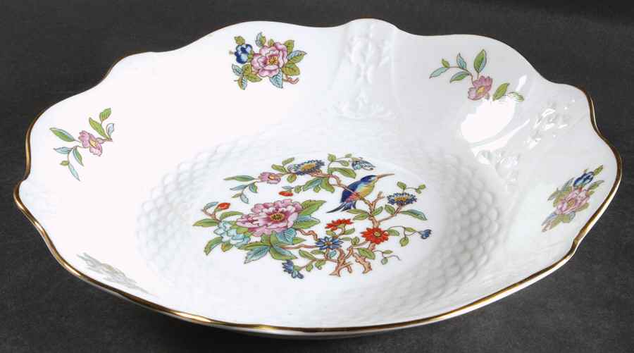 Pembroke (Gold Trim) Clyde Center Bowl by John  Aynsley & Sons-1