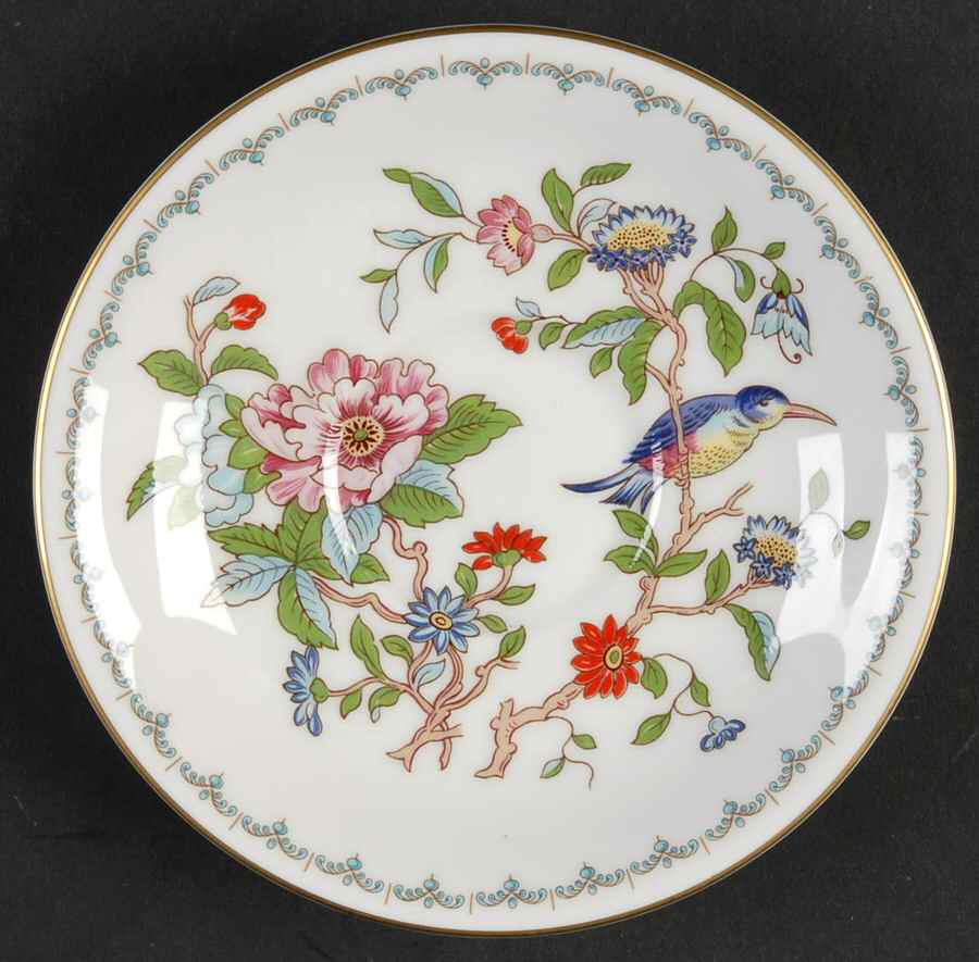 Pembroke (Gold Trim) Saucer for Footed Cup by John  Aynsley & Sons-1