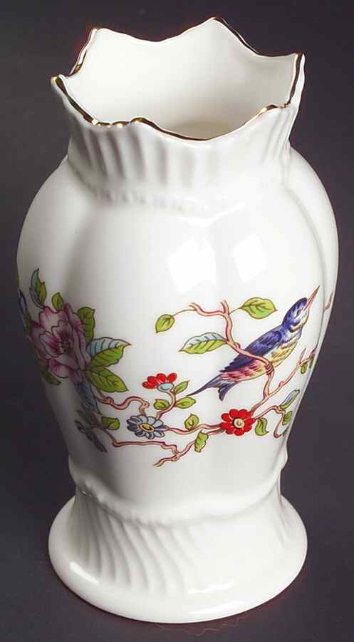 Pembroke (Gold Trim) 4" Spill Vase by John  Aynsley & Sons-1