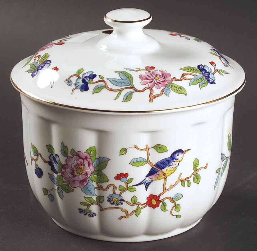 Pembroke (Gold Trim) Candy Box & Lid by John  Aynsley & Sons-1