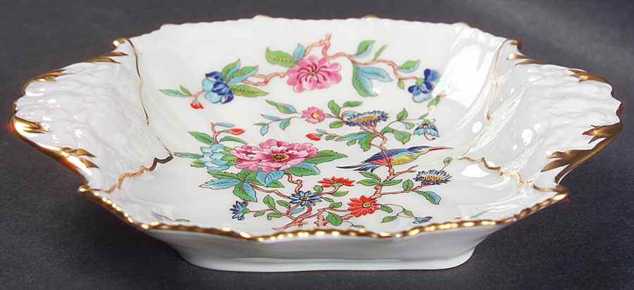 Pembroke (Gold Trim) 6" Square Tray by John  Aynsley & Sons-1