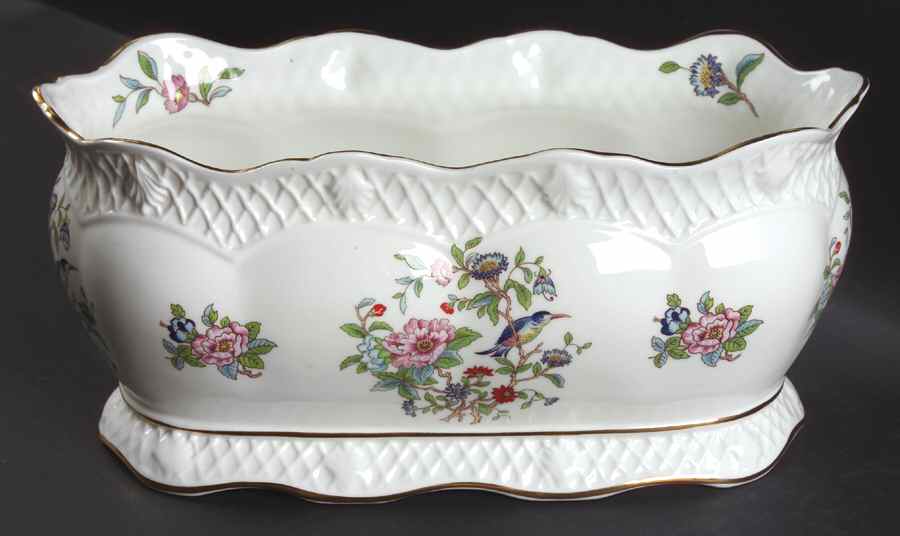 Pembroke (Gold Trim) Large Planter by John  Aynsley & Sons-1