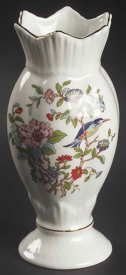 Pembroke (Gold Trim) 6" Windsor Vase by John  Aynsley & Sons-1