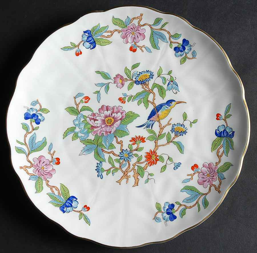 Pembroke (Gold Trim) Cake Plate by John  Aynsley & Sons-1
