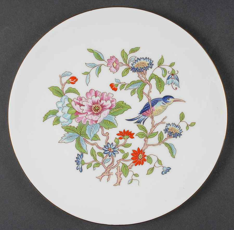 Pembroke (Gold Trim) Cookie Plate by John  Aynsley & Sons-1