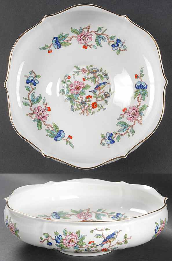 Pembroke (Gold Trim) Edwardian Bowl by John  Aynsley & Sons-1
