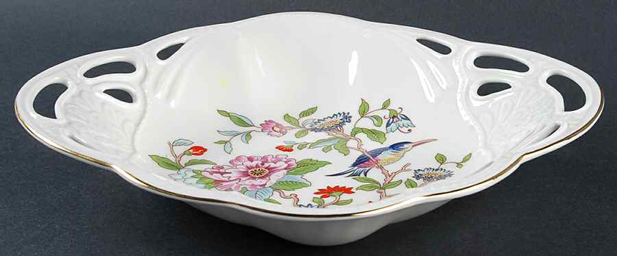 Pembroke (Gold Trim) Pierced Bon Bon by John  Aynsley & Sons-1