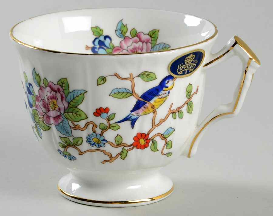 Pembroke (Gold Trim) Footed Cup by John  Aynsley & Sons-1