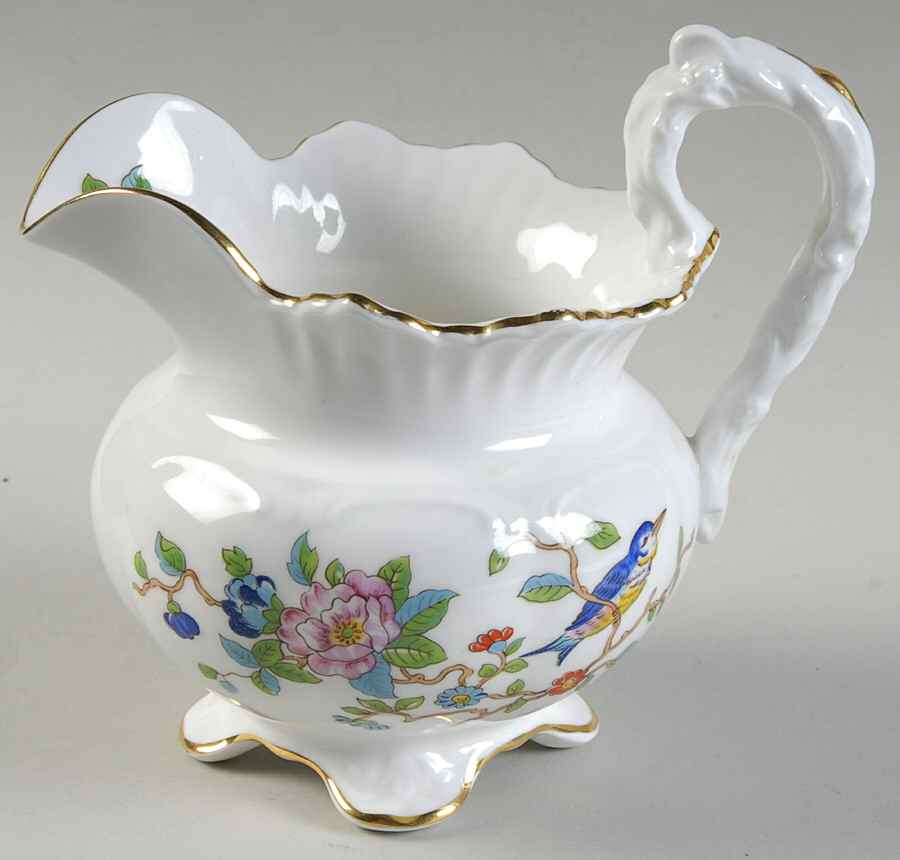 Pembroke (Gold Trim) Vine Shape Creamer by John  Aynsley & Sons-1