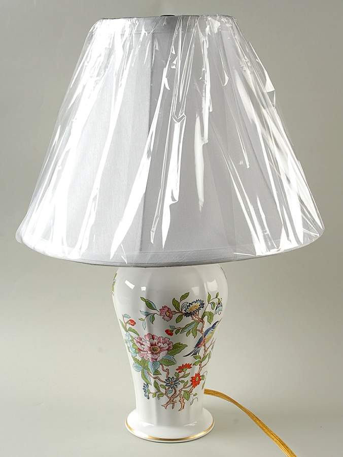 Pembroke (Gold Trim) 18" Electric Lamp & Shade by John  Aynsley & Sons-1