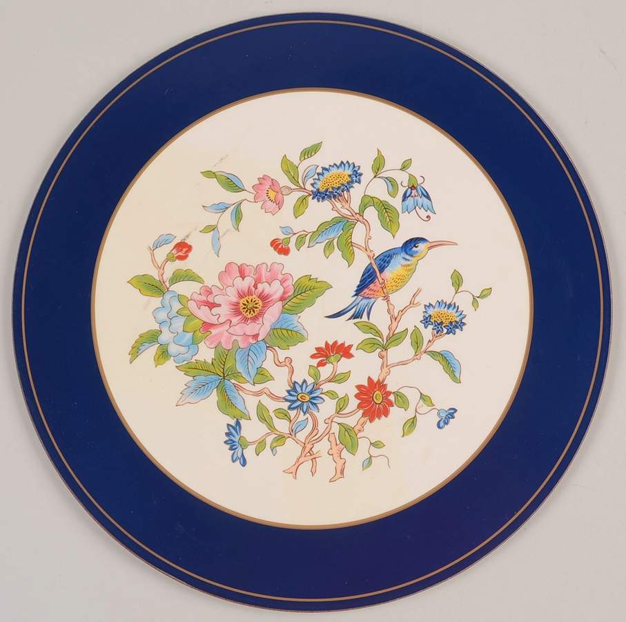 Pembroke (Gold Trim) Round Placemat with Cork Back by John  Aynsley & Sons-1
