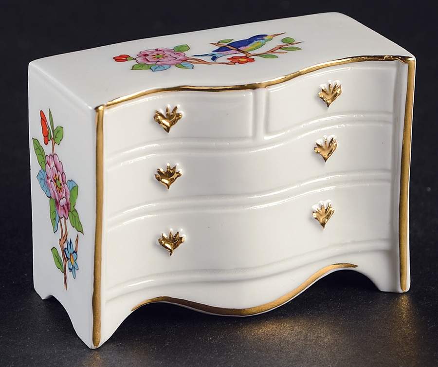 Pembroke (Gold Trim) Miniature Dresser by John  Aynsley & Sons-1