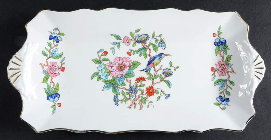 Pembroke (Gold Trim) Large Sandwich Tray by John  Aynsley & Sons-1