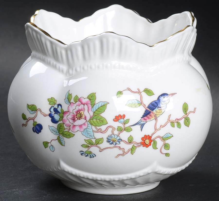Pembroke (Gold Trim) 4" Rose Bowl by John  Aynsley & Sons-1