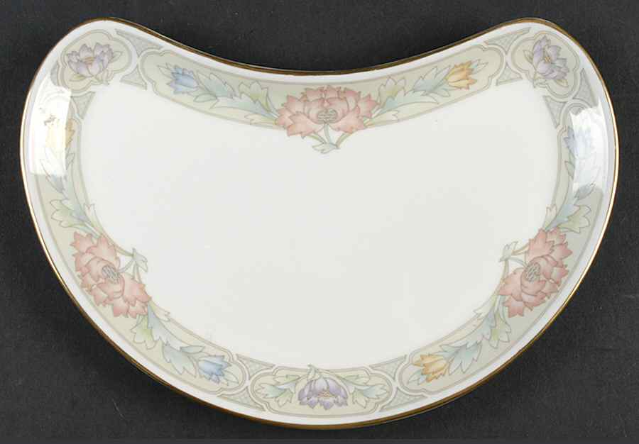 Peony Crescent Salad Plate by John  Aynsley & Sons-1
