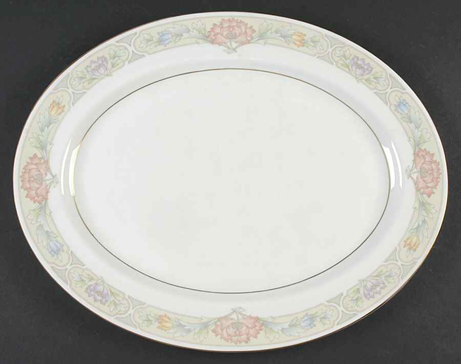 Peony 15" Oval Serving Platter by John  Aynsley & Sons-1