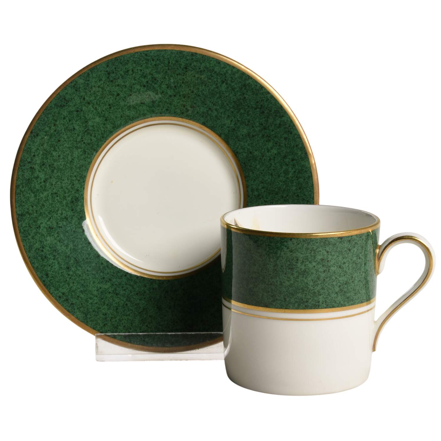 President Flat Demitasse Cup & Saucer Set by John  Aynsley & Sons-1