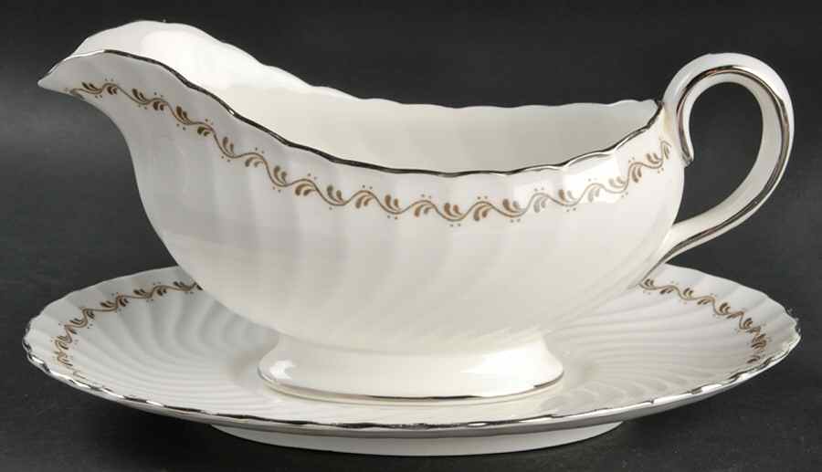 Princelea Gravy Boat & Underplate by John  Aynsley & Sons-1