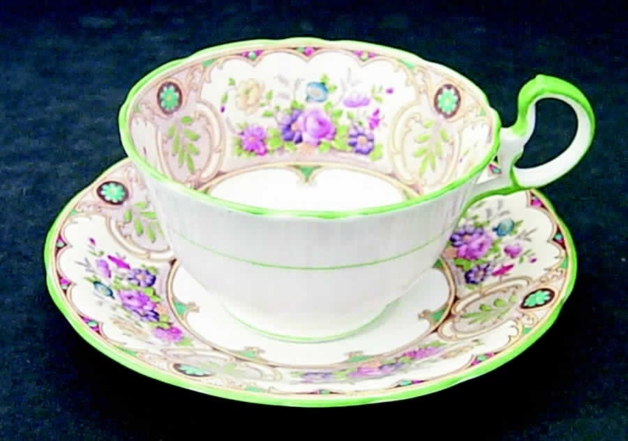 Regina Footed Cup & Saucer Set by John  Aynsley & Sons-1