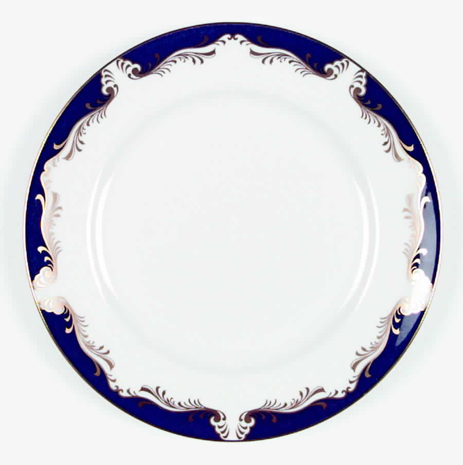 Royal Blue Salad Plate by John  Aynsley & Sons-1