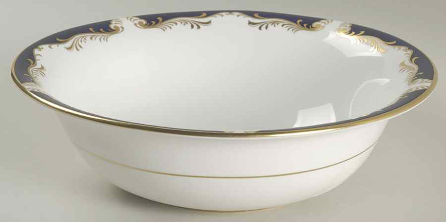 Royal Blue 9" Round Vegetable Bowl by John  Aynsley & Sons-1
