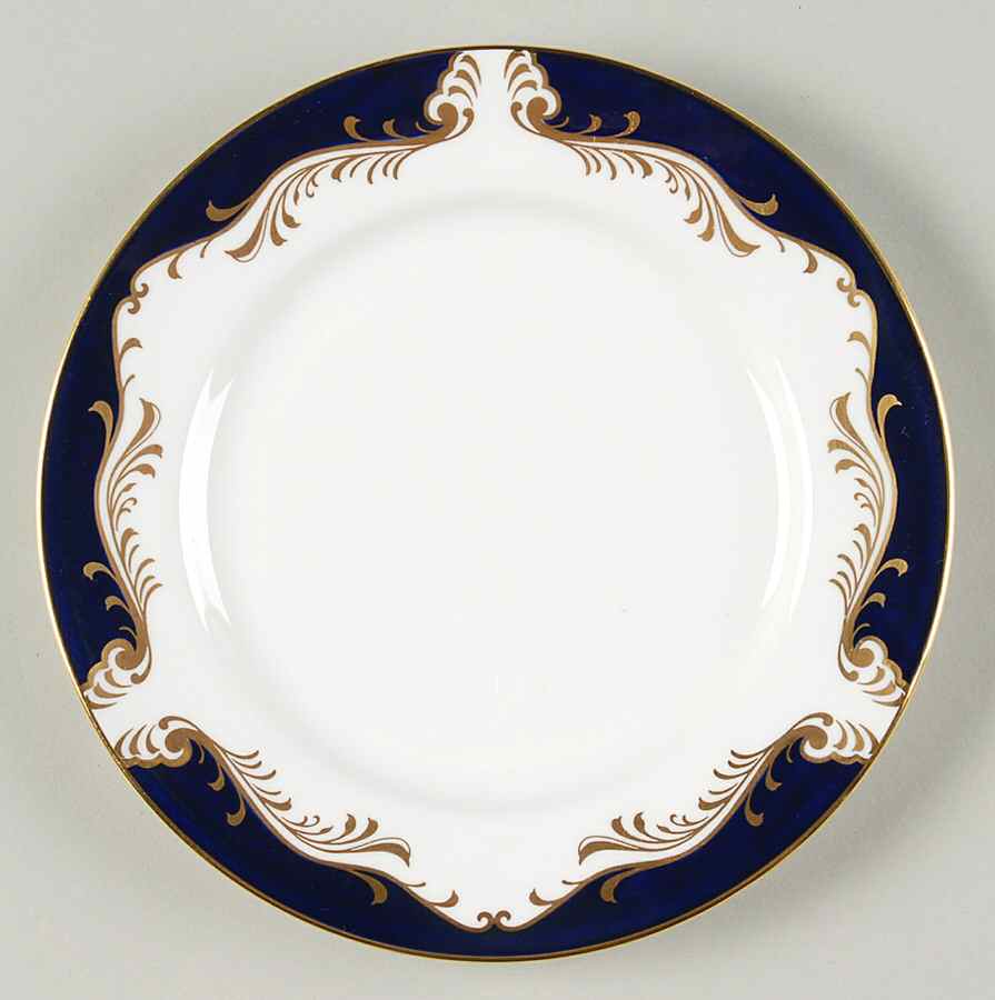 Royal Blue Bread & Butter Plate by John  Aynsley & Sons-1