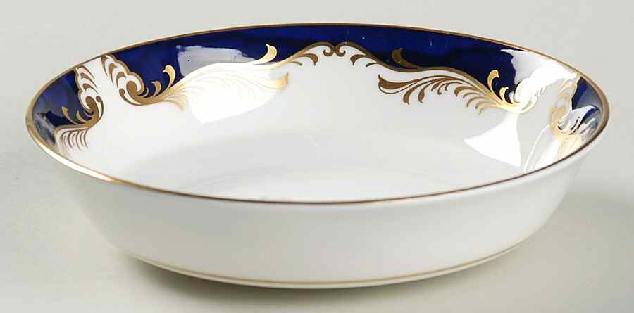 Royal Blue Fruit/Dessert (Sauce) Bowl by John  Aynsley & Sons-1