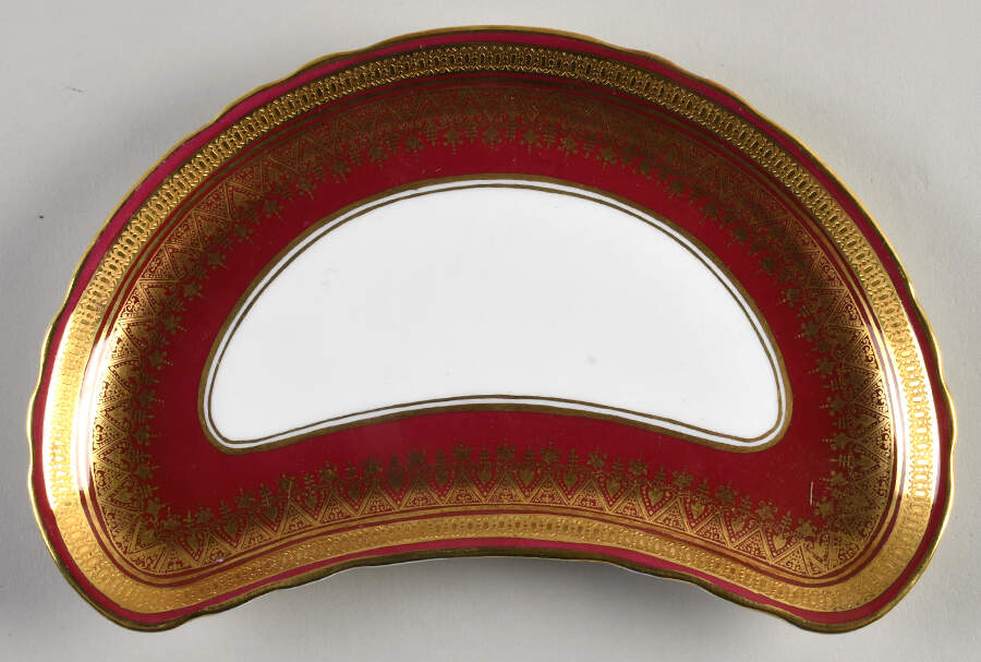Romney Red Crescent Salad Plate by John  Aynsley & Sons-1
