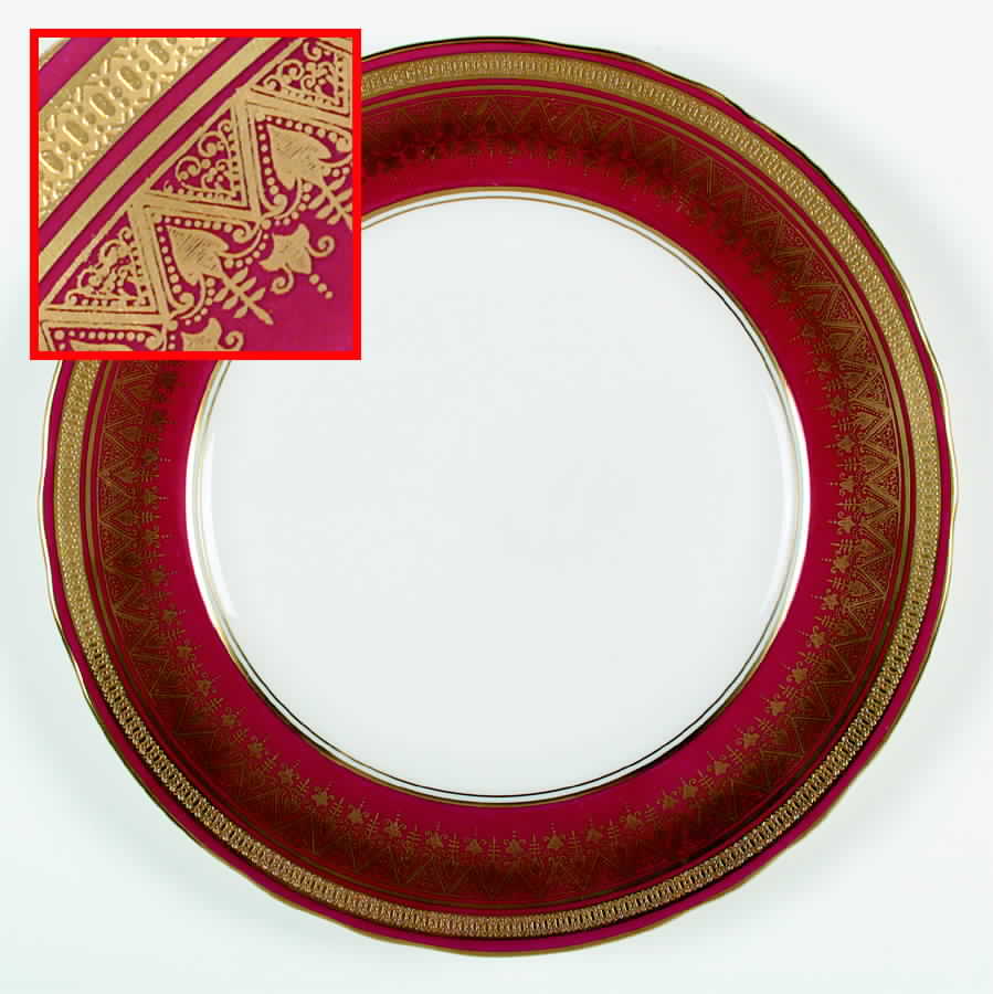 Romney Red Dinner Plate by John  Aynsley & Sons-1