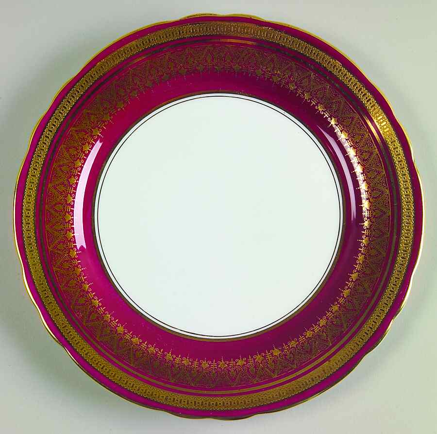 Romney Red Salad Plate by John  Aynsley & Sons-1