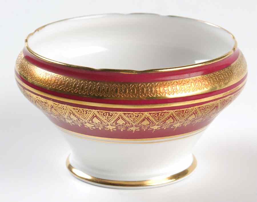 Romney Red Open Sugar Bowl by John  Aynsley & Sons-1