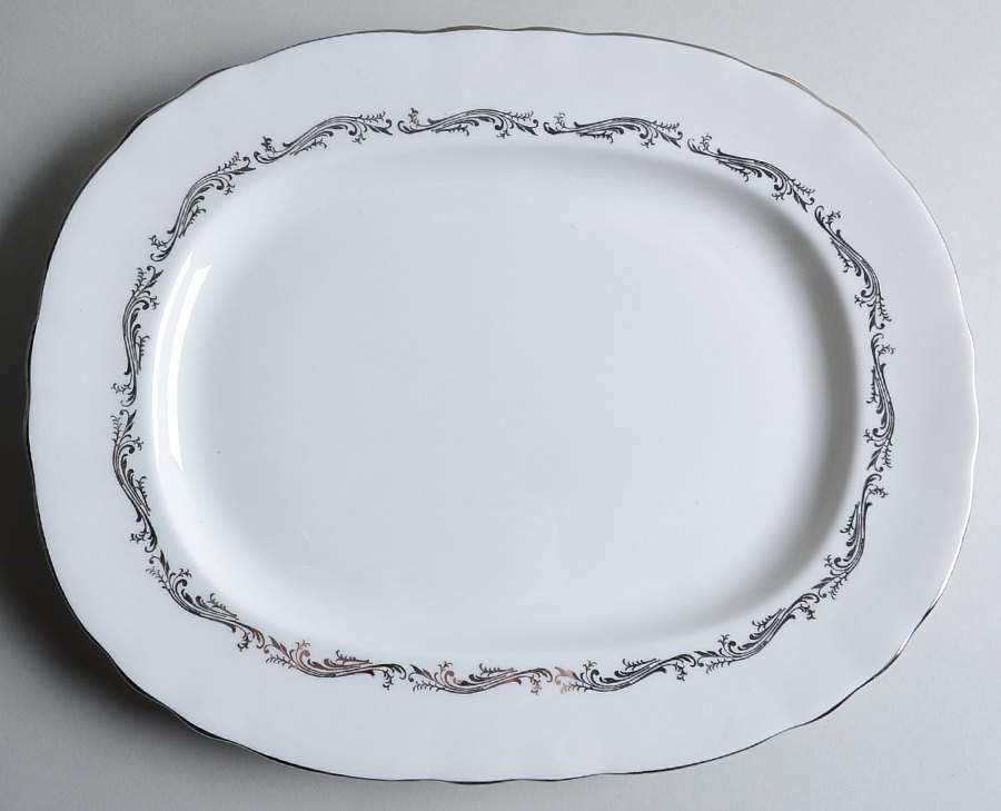 Romance 13" Oval Serving Platter by John  Aynsley & Sons-1