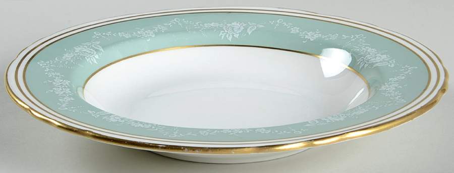 Rosewood (Scalloped) Large Rim Soup Bowl by John  Aynsley & Sons-1