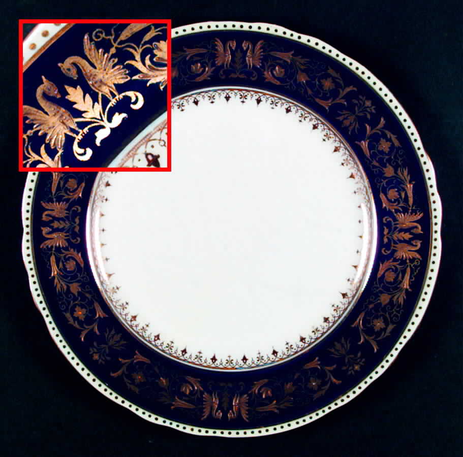 Seville Blue Dinner Plate by John  Aynsley & Sons-1