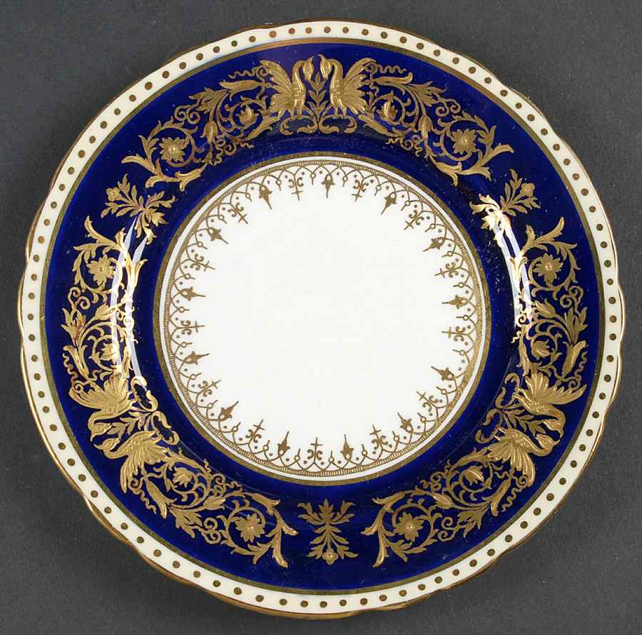 Seville Blue Bread & Butter Plate by John  Aynsley & Sons-1