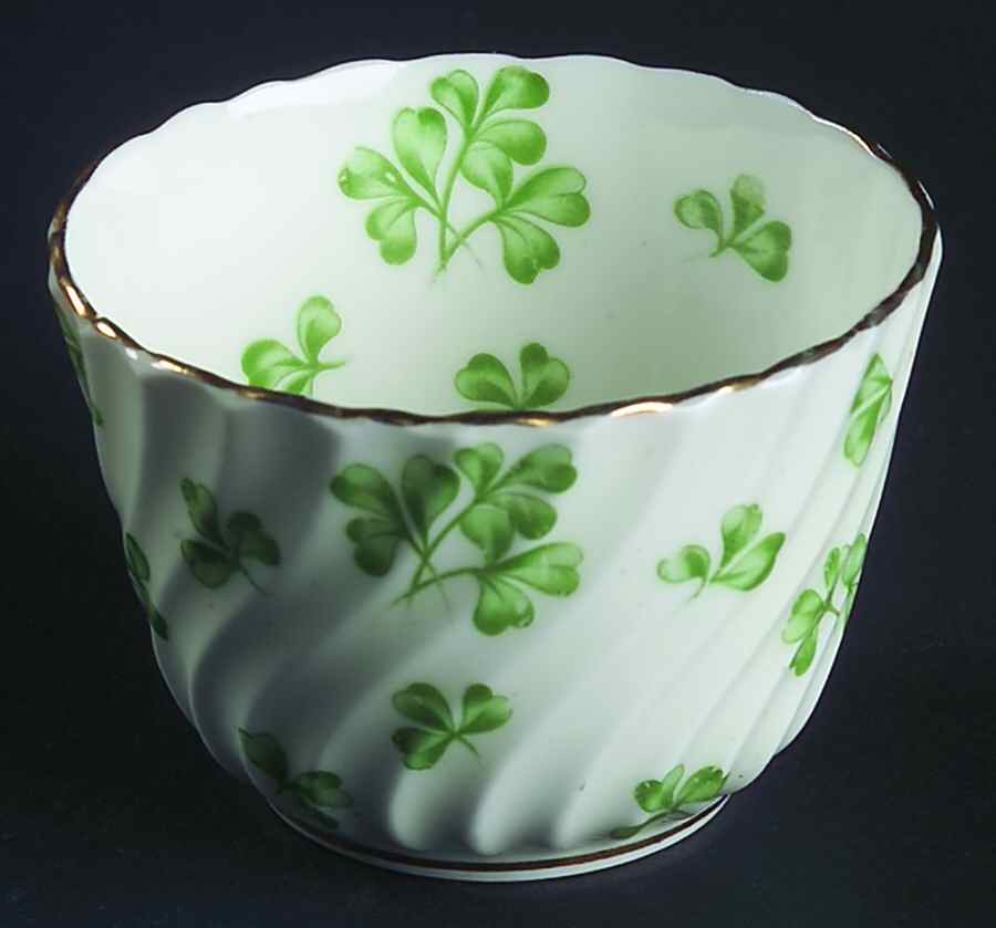 Shamrock Cream (Rim Shape) Mini Open Sugar Bowl by John  Aynsley & Sons-1