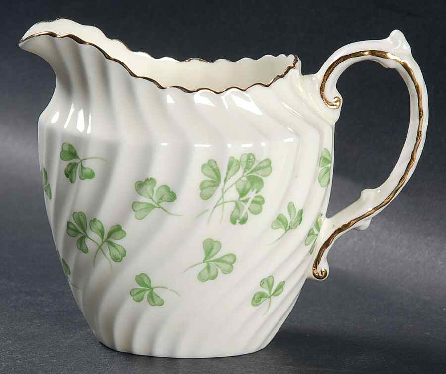 Shamrock Cream (Rim Shape) Creamer by John  Aynsley & Sons-1